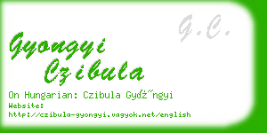 gyongyi czibula business card